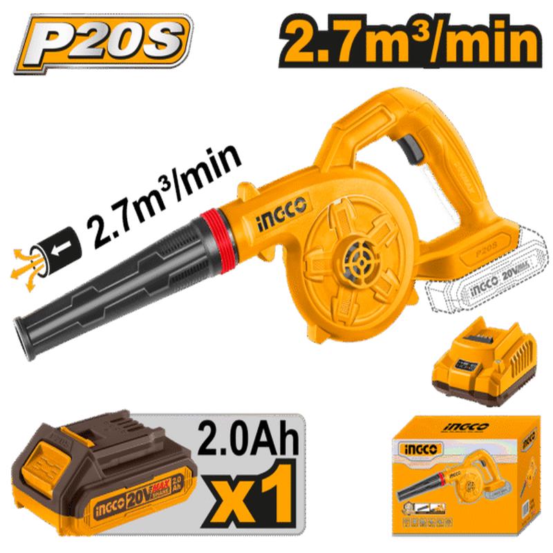 CABLI200281 (Cordless blower 20V 1 Speed + Battery  P1C4)