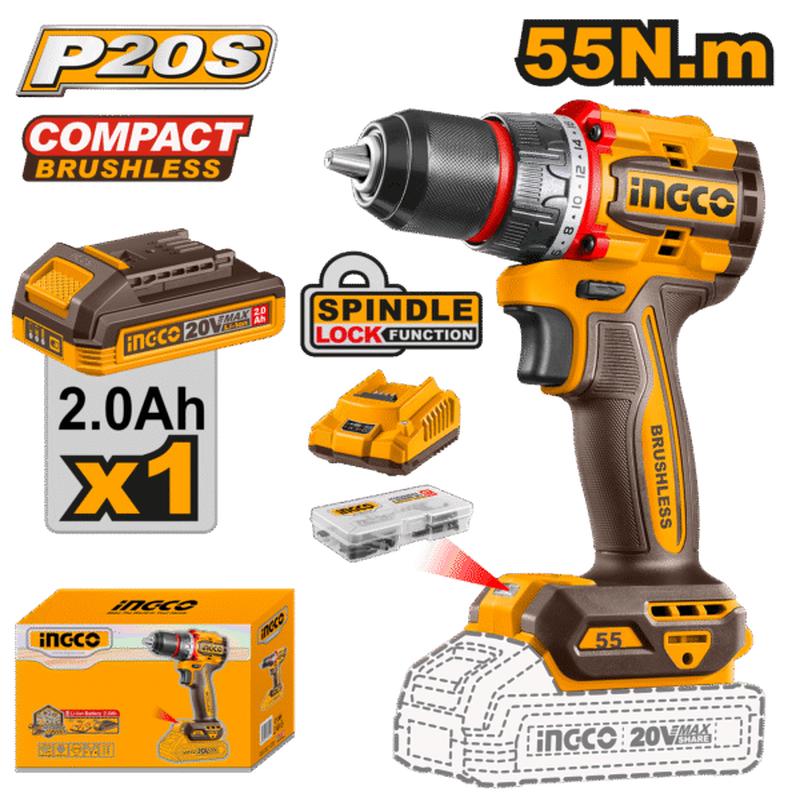 CDLI205582 (Cordless Drill 20V 55Nm + Battery  P1C5)