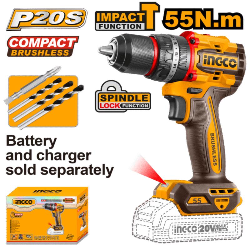 CIDLI205581 (Cordless Impact Drill 20V 55Nm  P1C5)