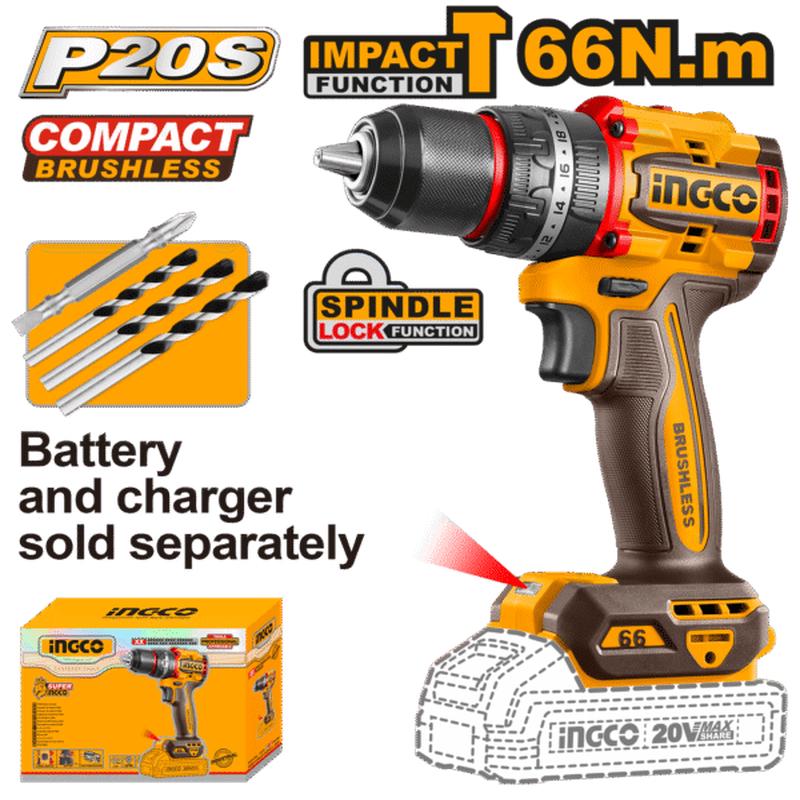 CIDLI206681 (Cordless Impact Drill 20V 66Nm  P1C5)