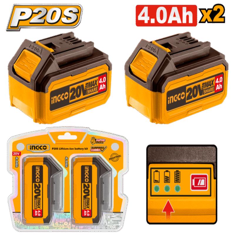 COSLI240312 (2 x battery kit 20V 4Ah)