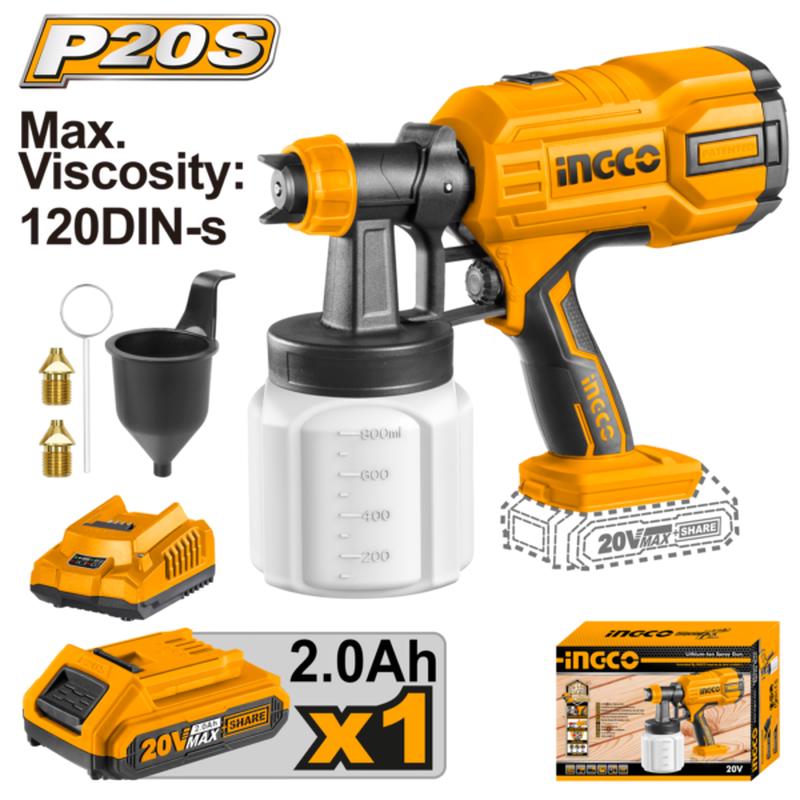 CSGLI20406 (Lithium-ion spray gun 20V + Battery  C8)