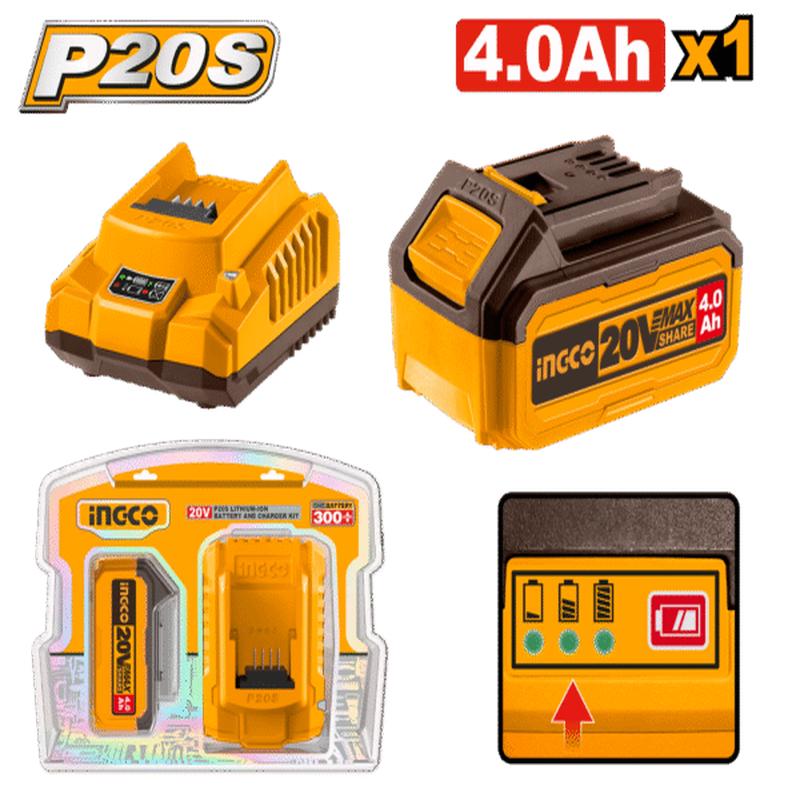 FBCPK1214 (P20S Lithium-Ion battery 4Ah and charger kit  C10)