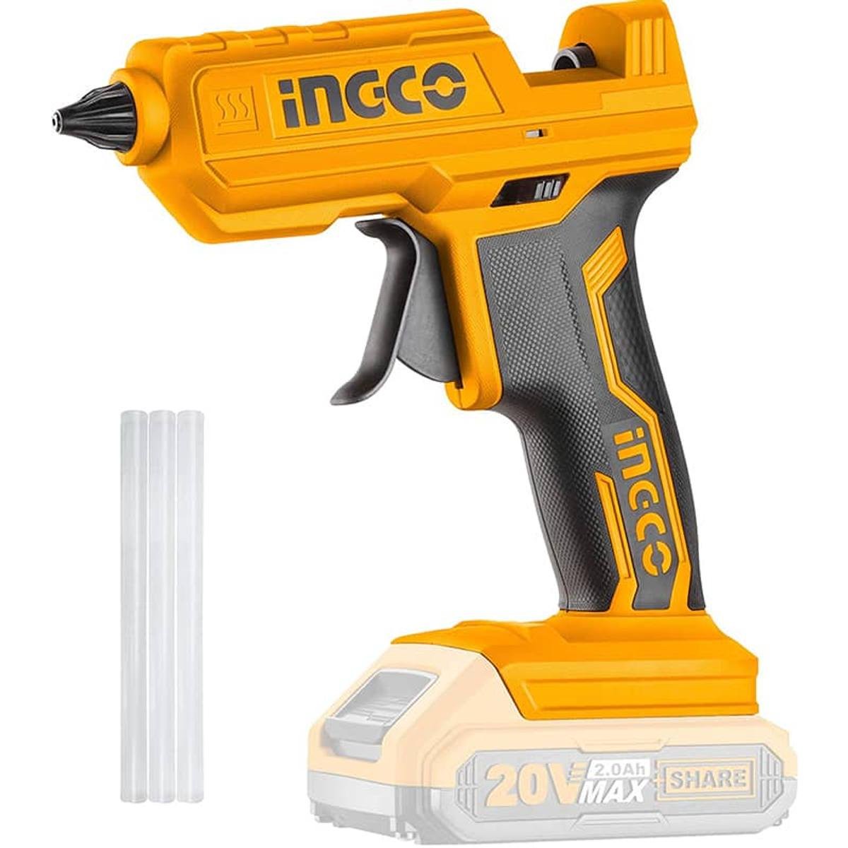 Ingco CGGLI2001 – 20V Lithium-ion Glue Gun