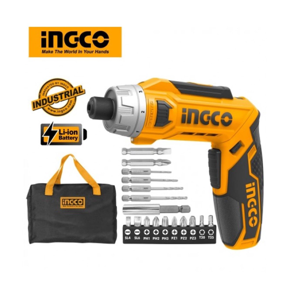 Ingco CSDLI0801 – Lithium-Ion Cordless Screwdriver