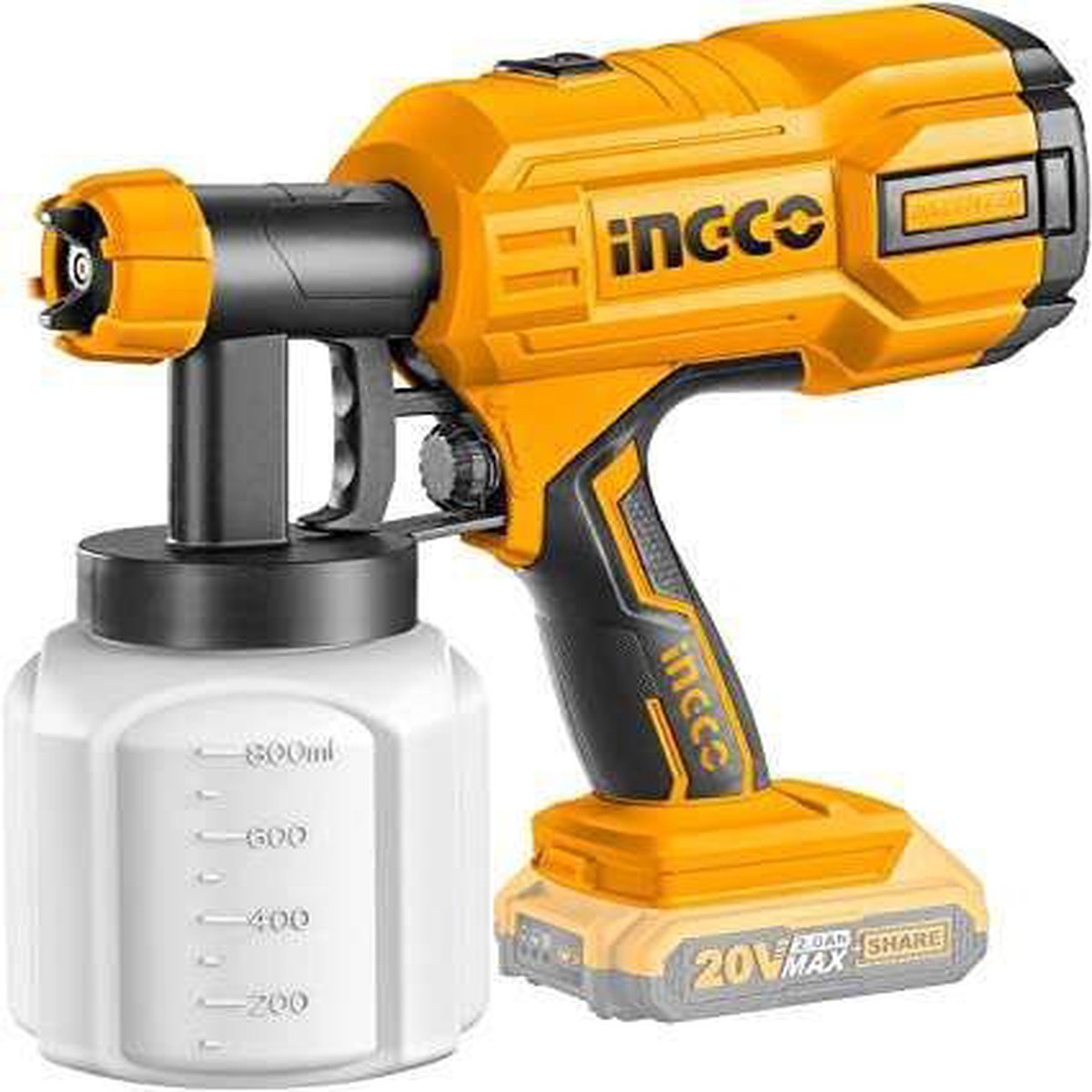 Ingco CSGLI2001 – 20V Lithium-ion Spray Gun