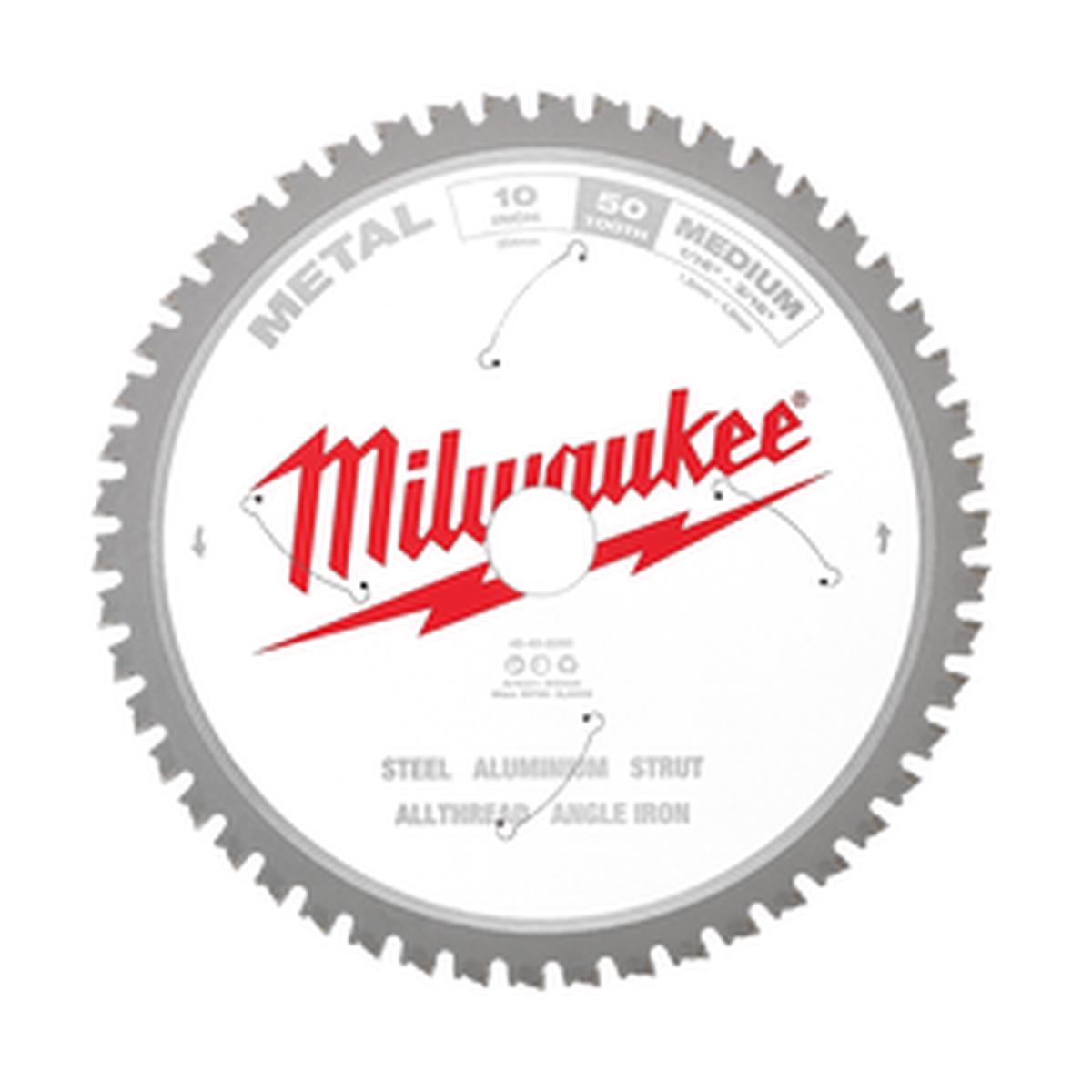 Milwaukee – 254mm (10″) 50T Metal Circular Saw Blade | 48408260