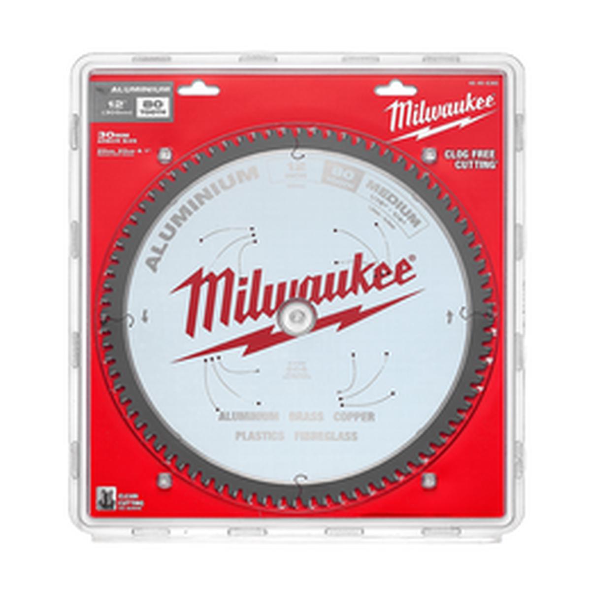 Milwaukee – 305mm (12″) 80T Aluminium Circular Saw Blade | 48408365