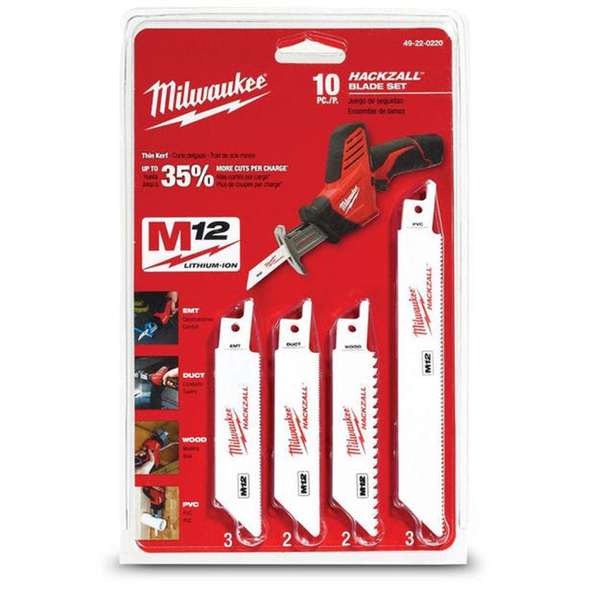 Milwaukee – HACKZALL General Purpose 10-Piece Set | 49220220