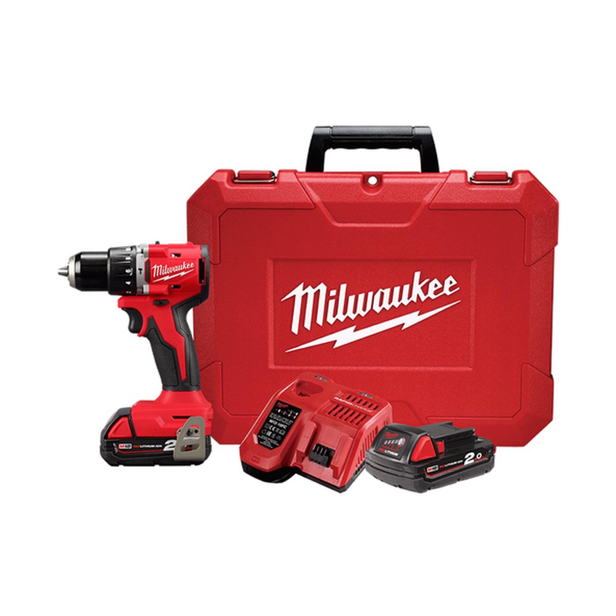 Milwaukee – M18 13mm Brushless Hammer Drill/Driver Kit | M18BLPDRC202C