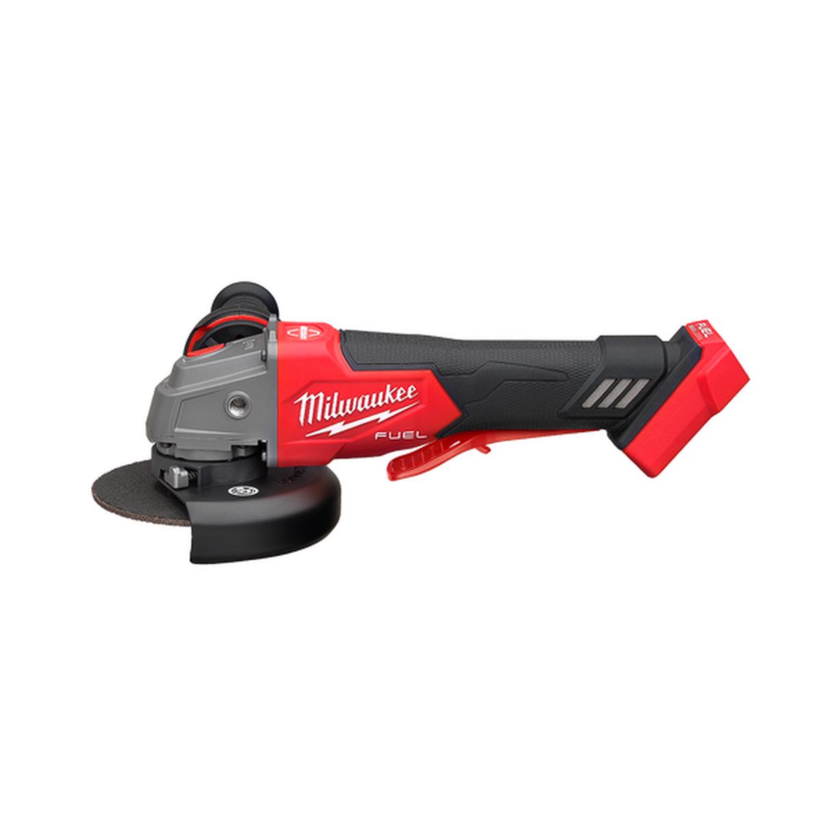 Milwaukee – M18 FUEL 125 mm (5″) Braking Angle Grinder with Deadman Paddle Switch (Tool Only) | M18FAG125XPDB-0