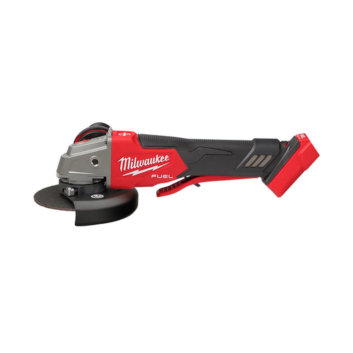 Milwaukee – M18 FUEL 125mm (5″) Variable Speed Braking Angle Grinder with Deadman Paddle Switch (Tool Only) | M18FAGV125XPDB-0
