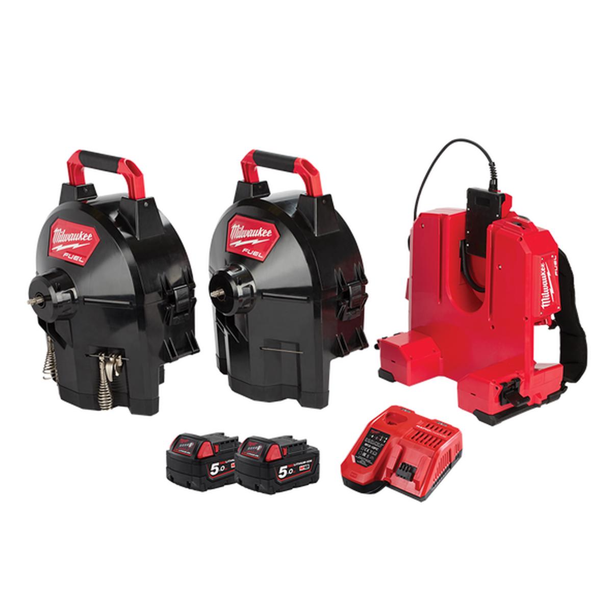 Milwaukee - M18 FUEL Switch Pack Sectional Drum System Kit (2 x 5.0Ah) | M18FFSDC16-502