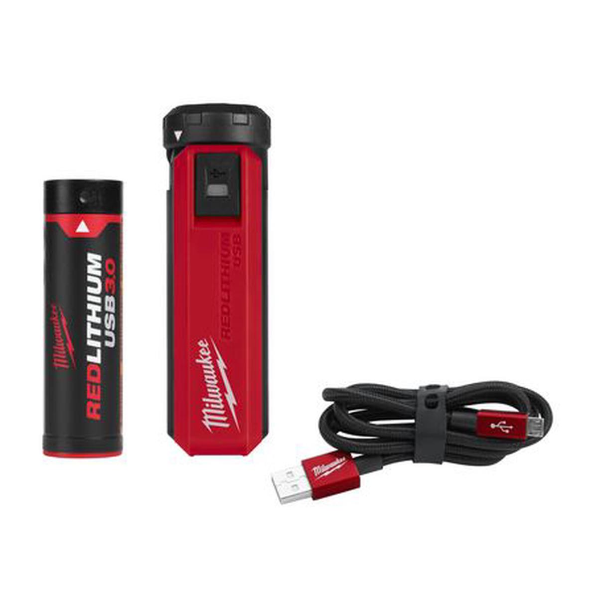 Milwaukee REDLITHIUM USB Rechargeable Power Source and Charger Kit