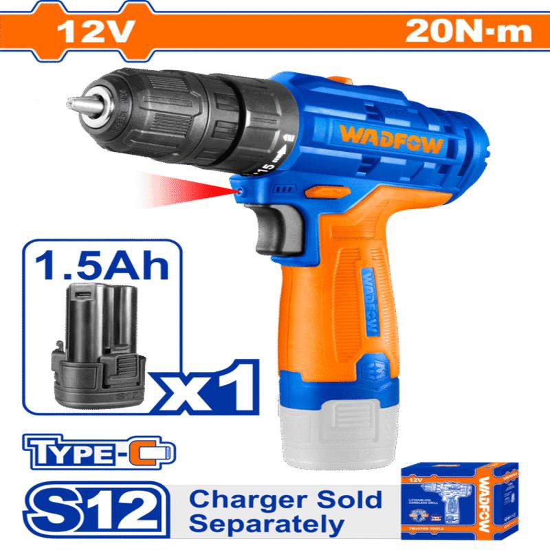 WCDS520 (Wadfow Cordless drill 12V +1 Battery 2 Speed  P1C10)