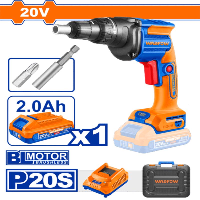WDS204281 (Wadfow Cordless drywall screwdriver 20V + Battery  P1C4)