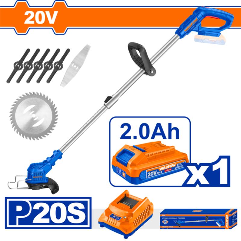 WGTP5116 (Wadfow Cordless grass trimmer + Battery + Charger 20V  P1C4)