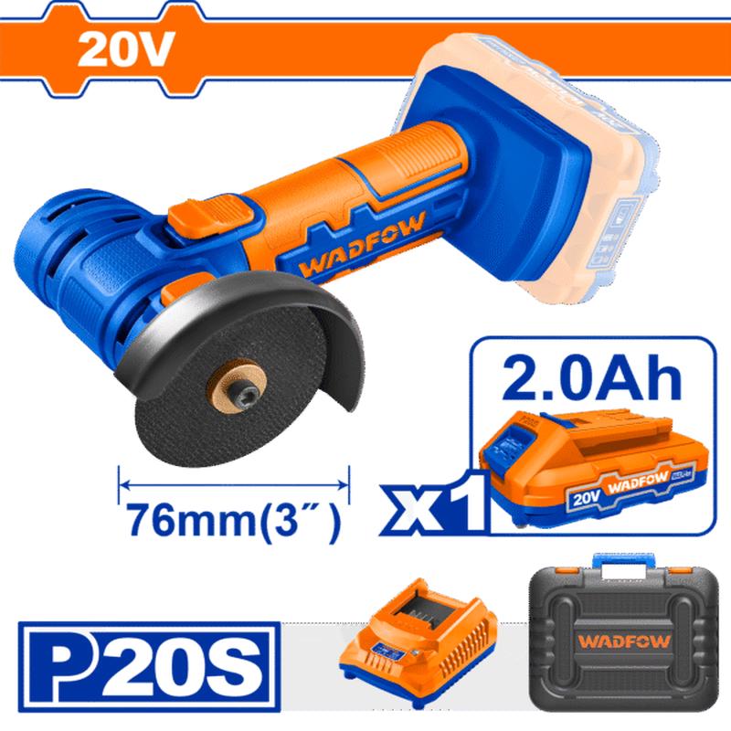 WLAP573 (Wadfow Cordless mini cut-off tool 20V + Battery  P1C10)