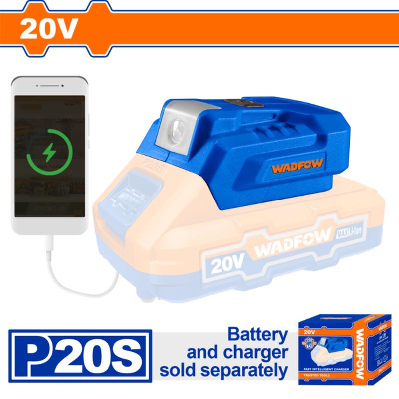 WUCP118 (Wadfow Cordless power adapter 20V to 5V  P20C40)