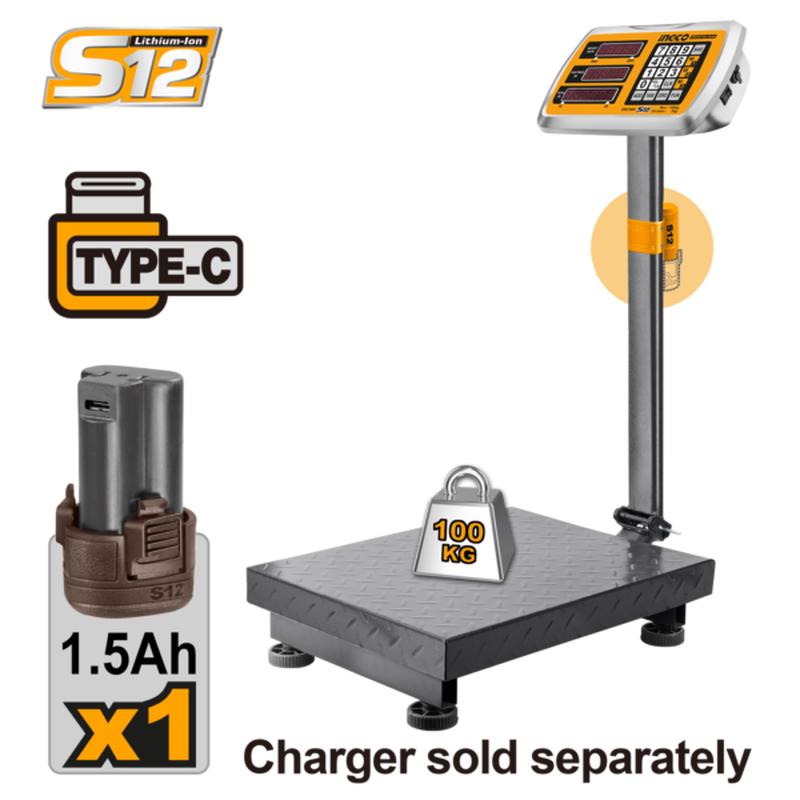 CES1302 (Lithium-Ion scale USB-C 12V 100Kg)