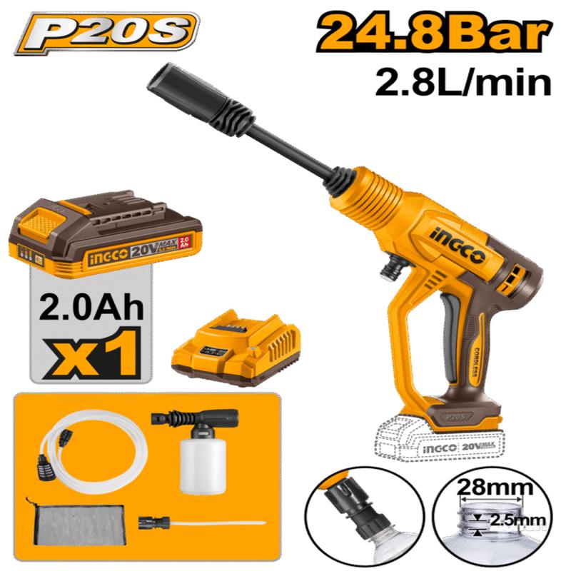 CPWLI20362 (Cordless pressure washer 20V + Battery  P1C6)
