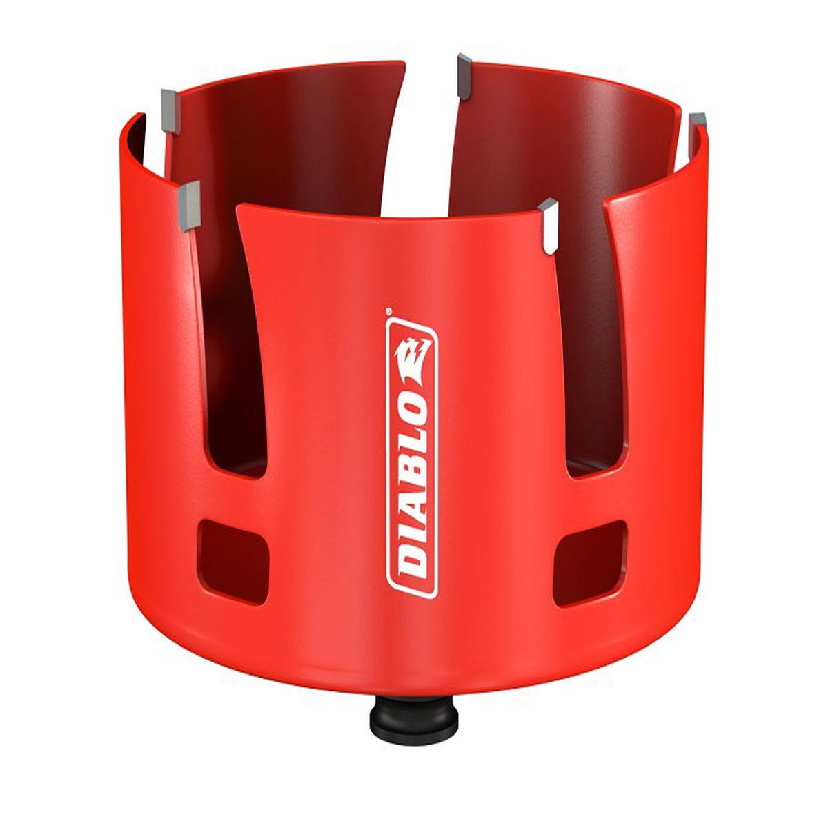 Diablo Demo Demon DHS4250CTR Hole Saw, 4-1/4 in Dia, 2-3/8 in D Cutting, 1-5/8 in Arbor, Carbide Cutting Edge