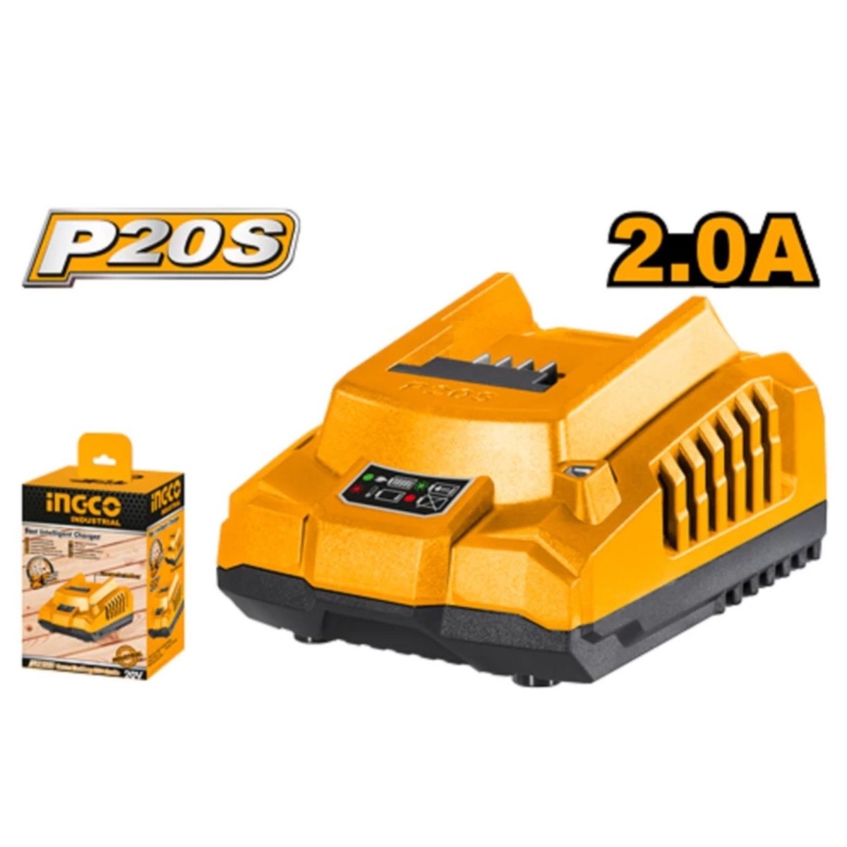 Ingco FCLI2001 – 20V Fast Intelligent Charger