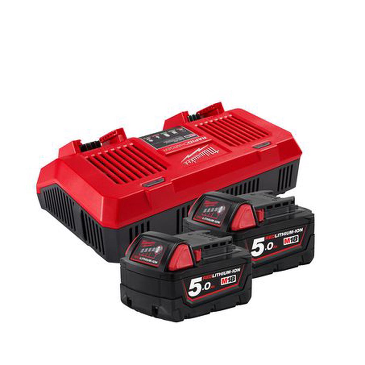 M18 REDLITHIUM 5.0Ah Dual Bay Starter Pack