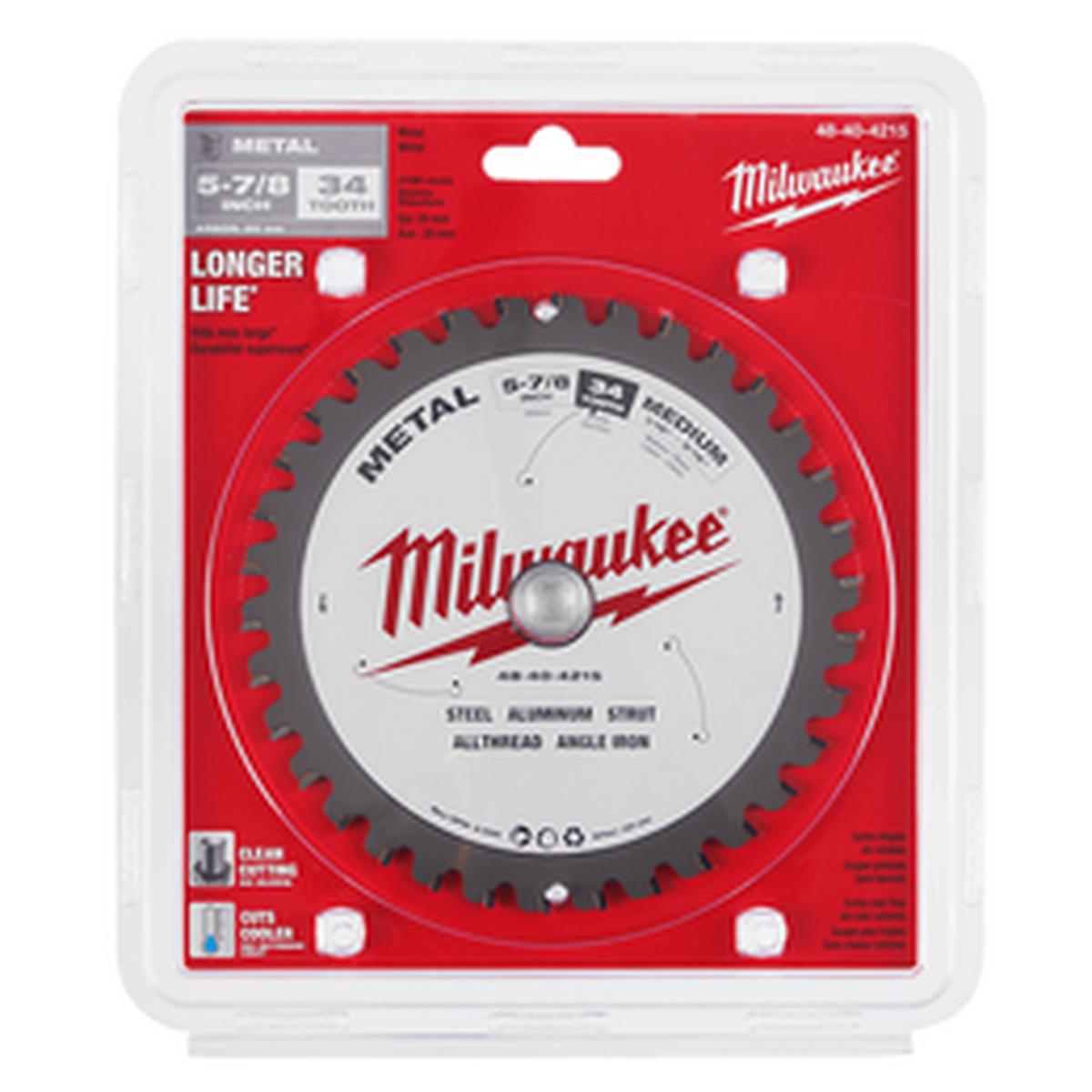 Milwaukee – 150mm (5-7/8″) 34T Metal Circular Saw Blade (suits M18FMCS-0) | 48404215