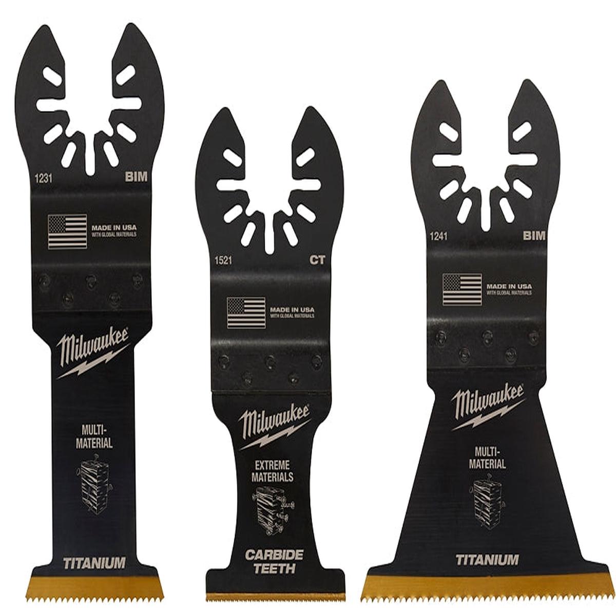 Milwaukee 49-10-9005 Blade Variety Pack, Flush Cut, Plunge Tooth, 3/SET