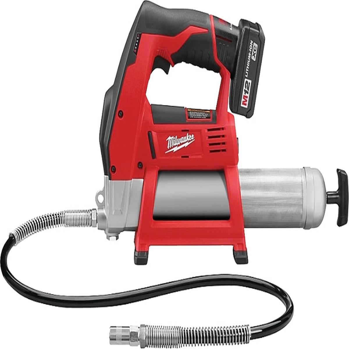 Milwaukee M12 2446-21XC Grease Gun Kit, 8000 psi Pressure
