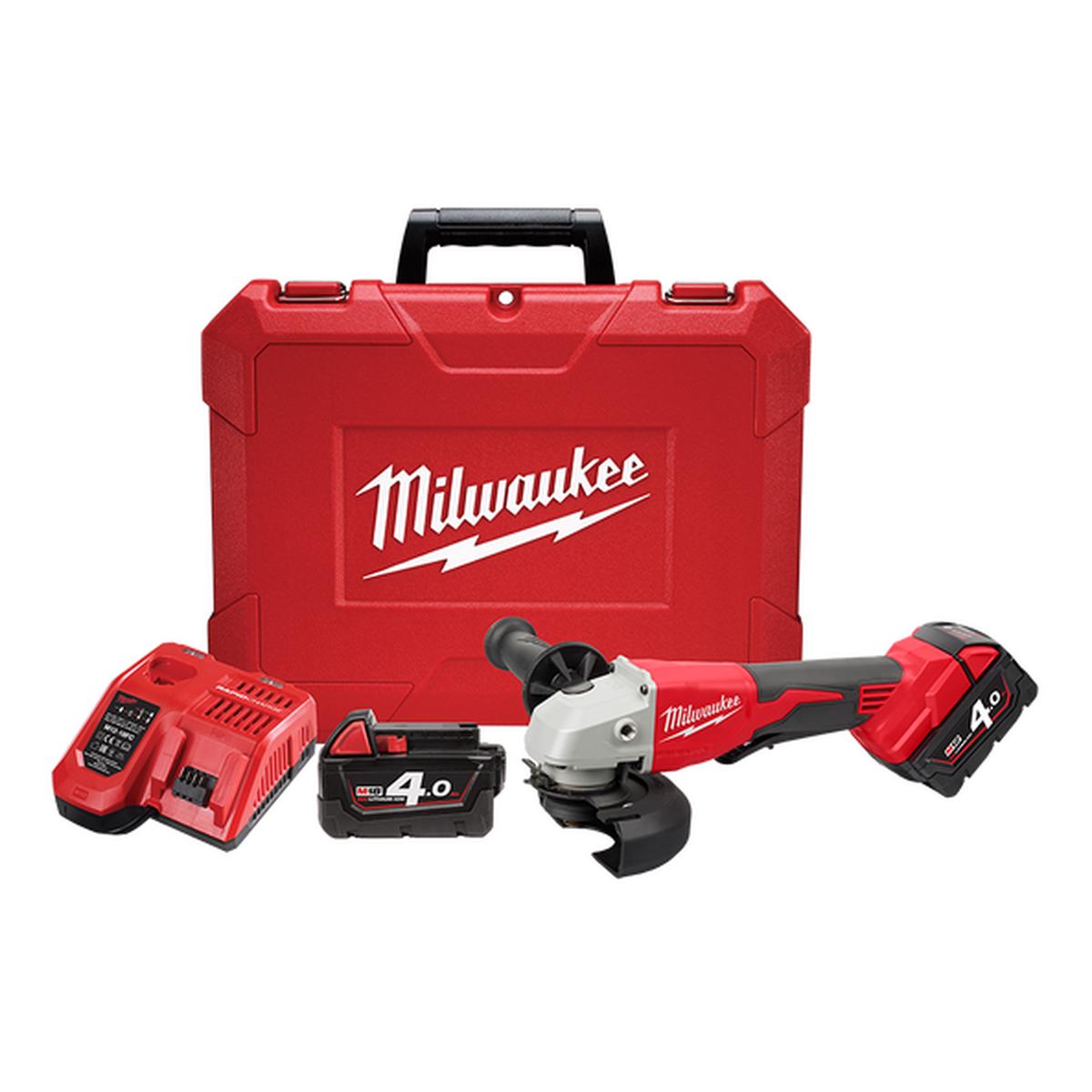 Milwaukee – M18 Brushless 125 mm (5″) Angle Grinder with Deadman Paddle Switch Kit | M18BLSAG125XPD402C