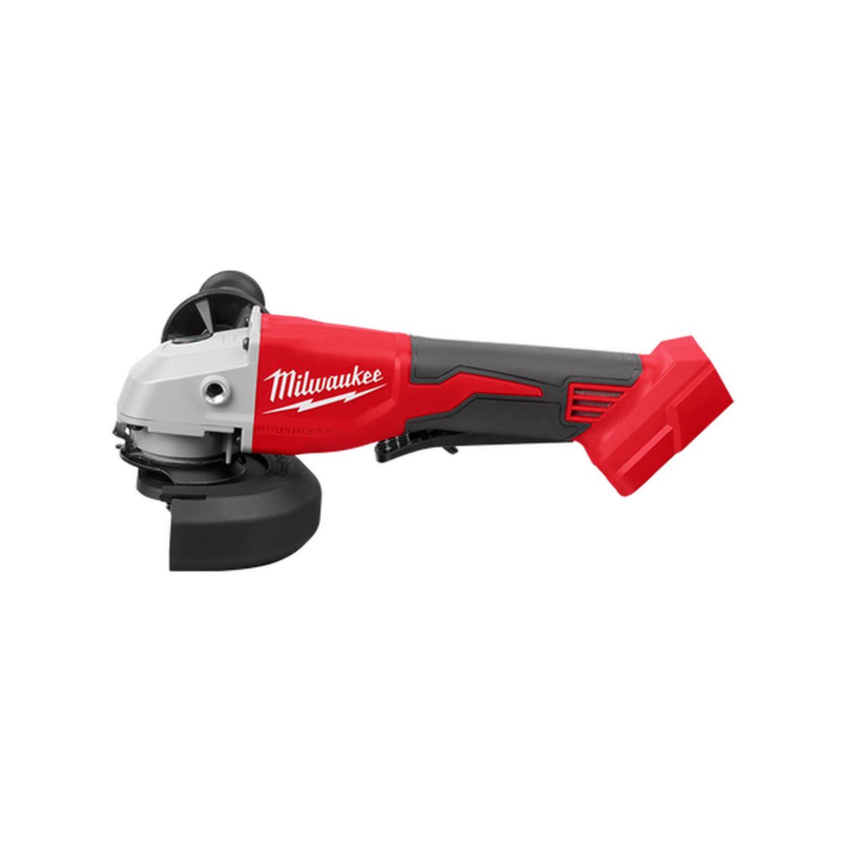 Milwaukee – M18 Brushless 125mm (5″) Angle Grinder with Deadman Paddle Switch (Tool Only) | M18BLSAG125XPD0