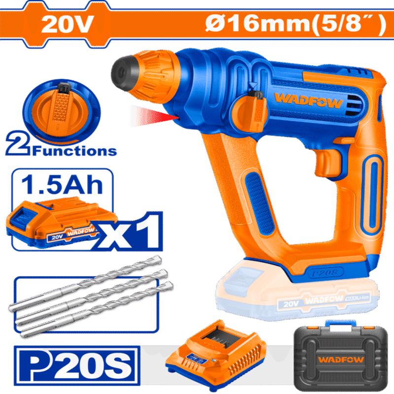 WLM1B161 (Wadfow Cordless rotary hammer 20V 16mm + Battery  P1C4)
