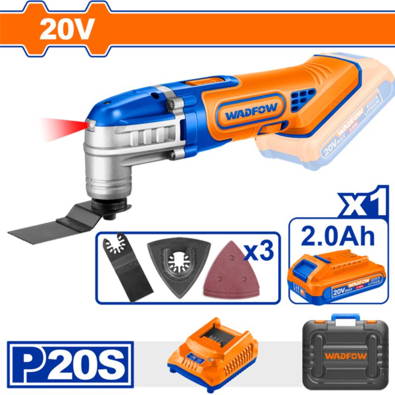 WMUP5023 (Wadfow Cordless multi-tool 20V + Battery  P1C6)