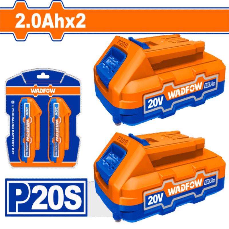WOS240682 (Wadfow 2 Pcs Battery 20V 2Ah  P5C10)