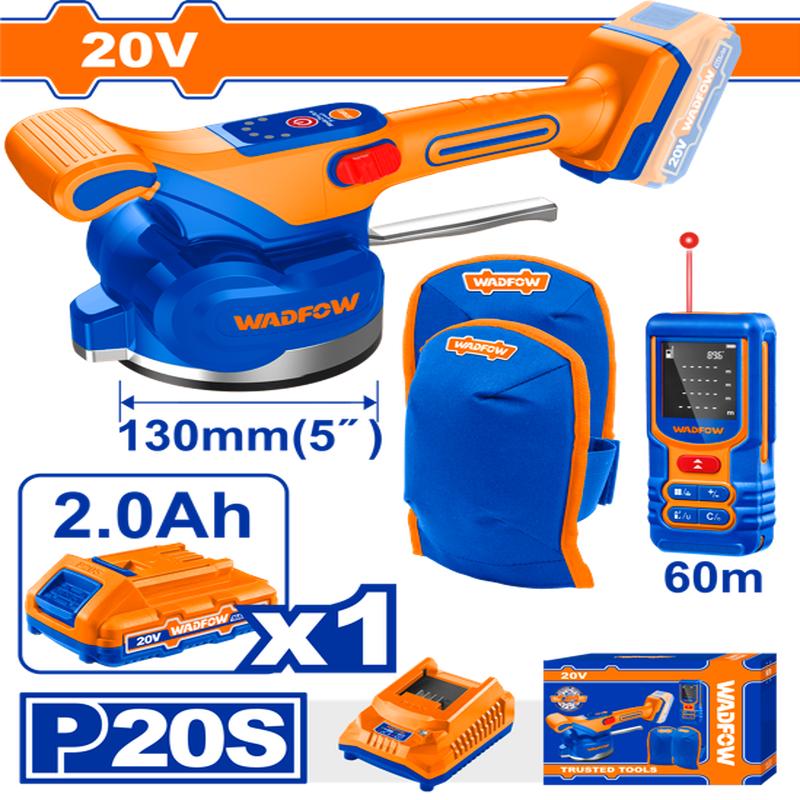 WOS241185 (Wadfow Cordless tile vibration machine combo kit  P1C6)
