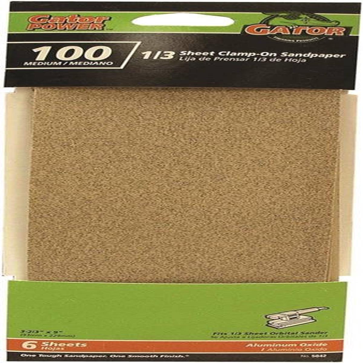 100grit Alum Ox 1-3 Sheet 6pk