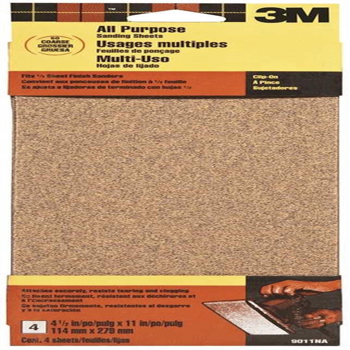 4.5×11 Crse Pwr Sand Sheet 5pk