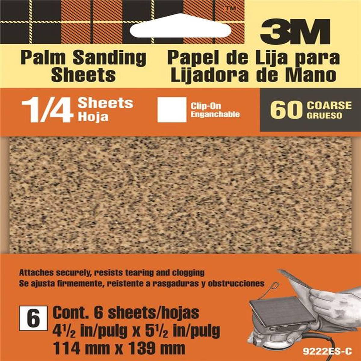 4.5×5.5in Crse Palm Sand Sheet