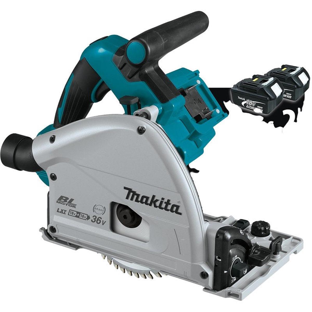 Makita XPS01Z Circular Saw, Tool Only, 18 V, 2 to 5 Ah, 6-1/2 in Dia Blade, 1-9/16, 2-3/16 in Cutting Capacity