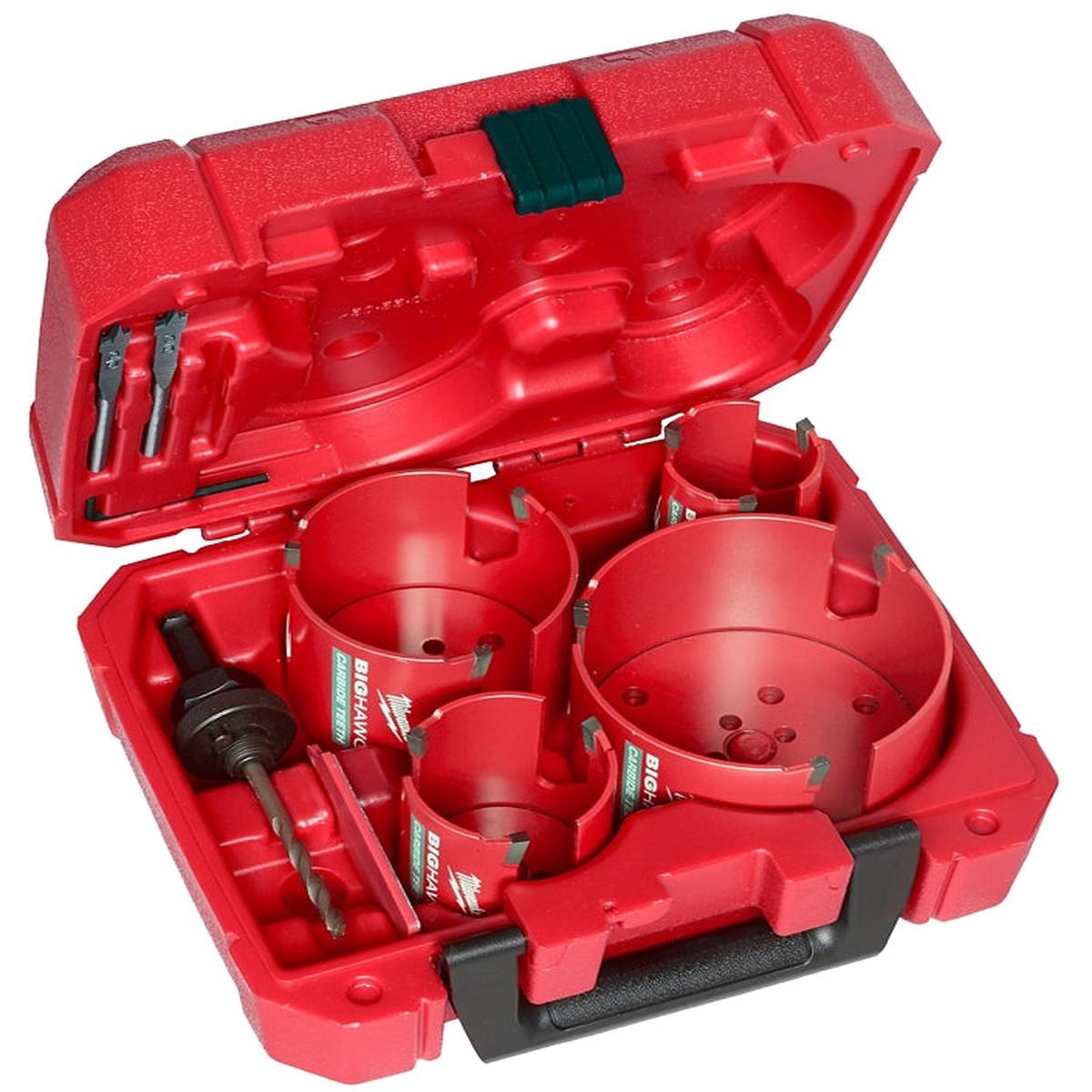 Milwaukee BIG HAWG 49-56-9285 Plumber’s Hole Saw Kit, 8-Piece