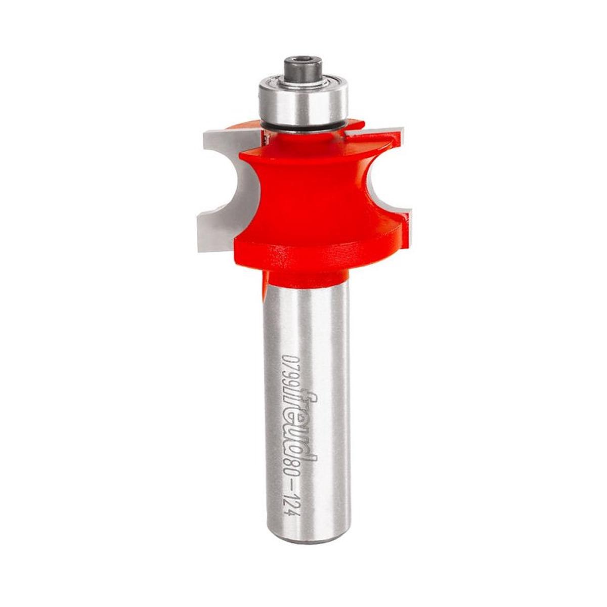 Freud 80-124 Beading Bit, 1-1/4 in Dia Cutter, 2-9/16 in OAL, 1/2 in Dia Shank, 2-Cutter, Carbide