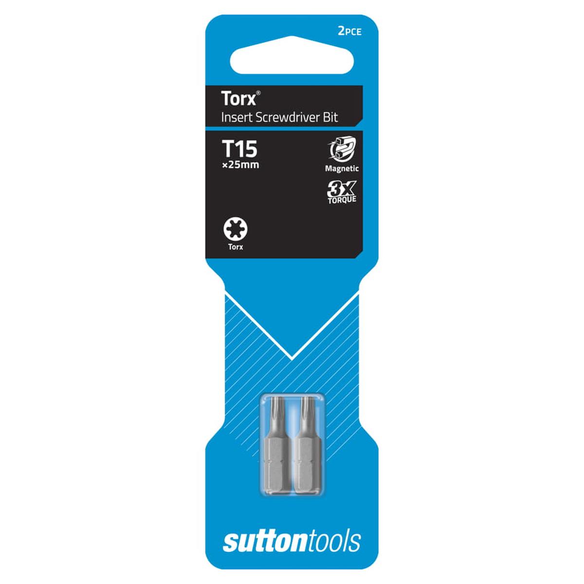 Driver Bit Torx T25x25mm Card Sutton