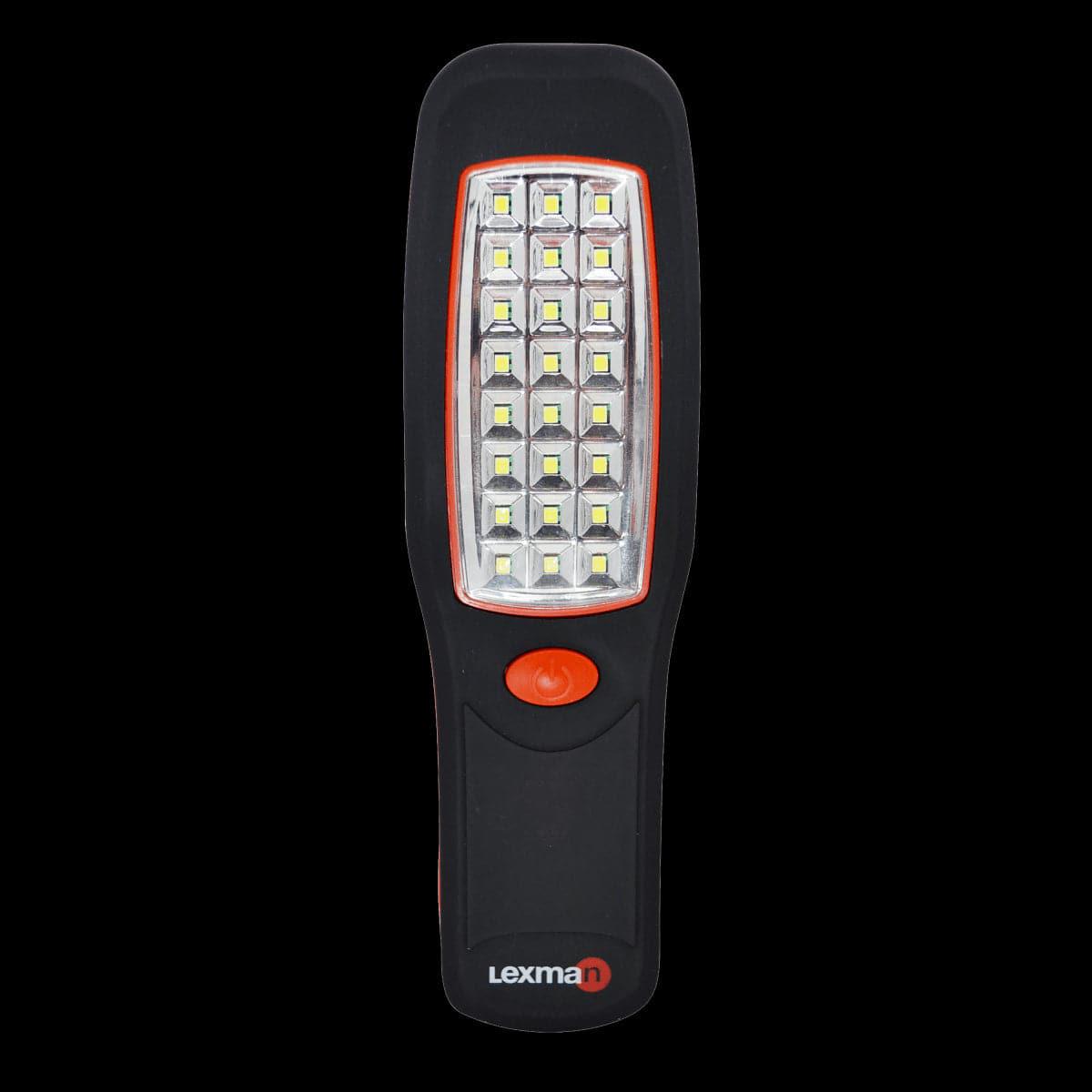 BATTERY-OPERATED LED TORCH WITH HOOK AND SIDE MAGNET LEXMAN