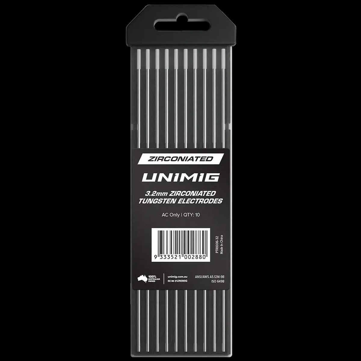 Unimig Zirconiated Tungsten White 3.2Mm Qty 10 Ptr0006-32