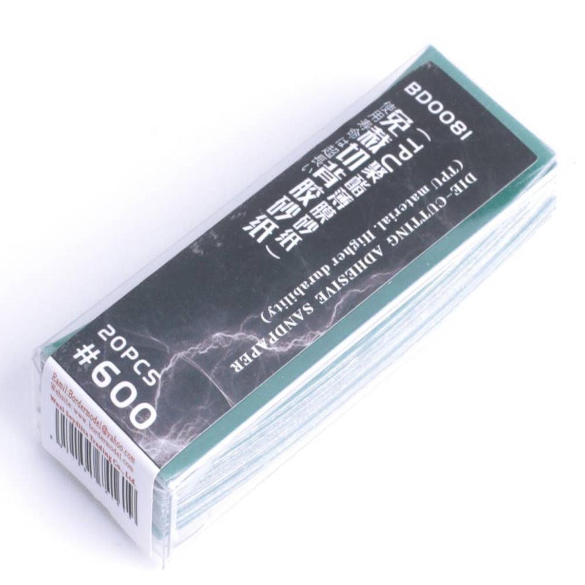 Border Model Die-cutting adhesive sandpaper 20PCS 600#