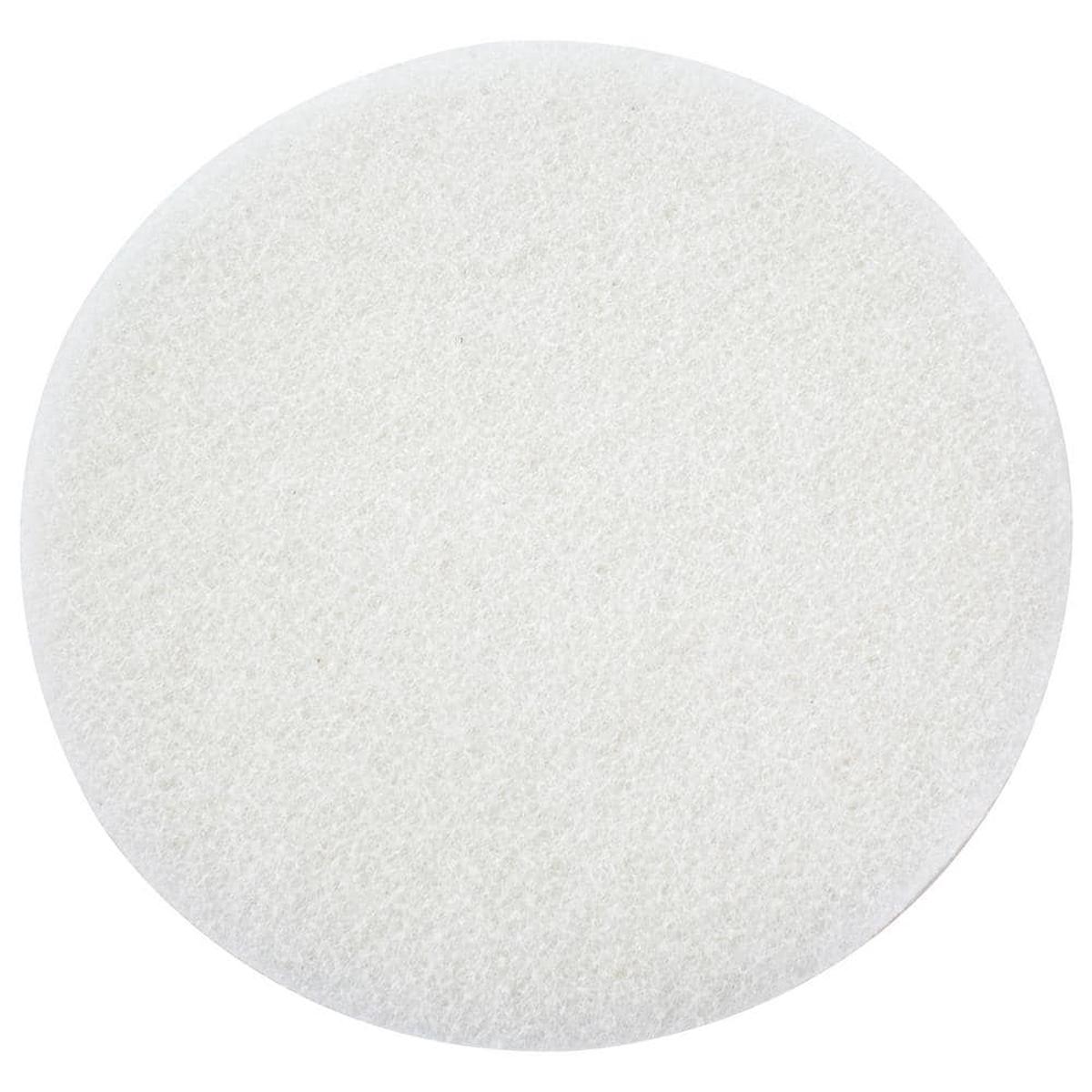 3 in. x 3 in. 1200 Grit Ultra Fine Non-Woven White Pad with Velcro (20-Pack)