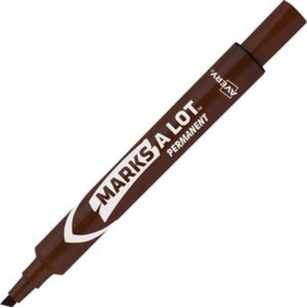 PERM MARKS A LOT BROWN CHISEL PERMANENT MARKER