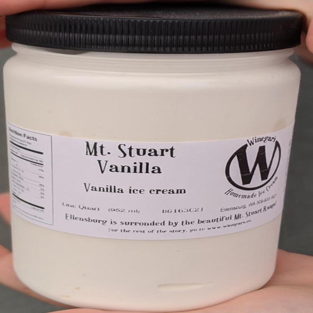 Winegars Ice Cream Quart - Mt Stuart Vanilla